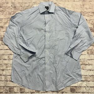 Jos. A. Bank traveler traditional fit 16 1/2 33 100% cotton checked dress shirt